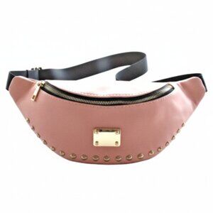 Gold Studded Pink Fanny Pack Belt Bag Pink Studded includes Extended belt